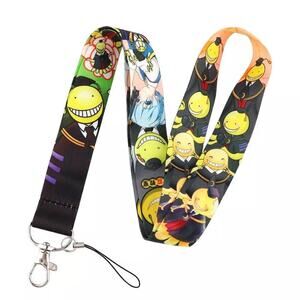 Best Japanese Anime Assassination Classroom Neck Lanyard Yellow Fabric